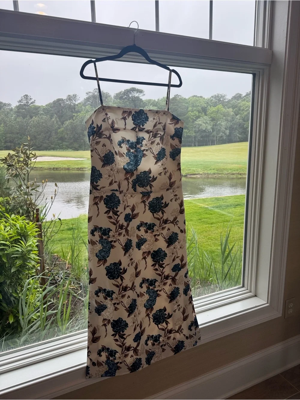 white floral slip dress East Meets West Floral Dress
